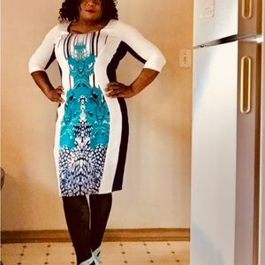 This beautiful dress makes you look very attractive slightly used.